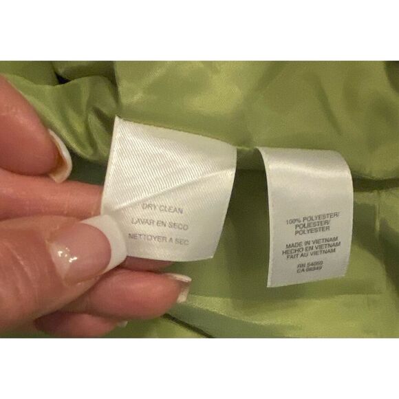 Jones Studio Separates Green/Black Blazer Lined Sz. 16 Open Front Professional - Picture 11 of 12